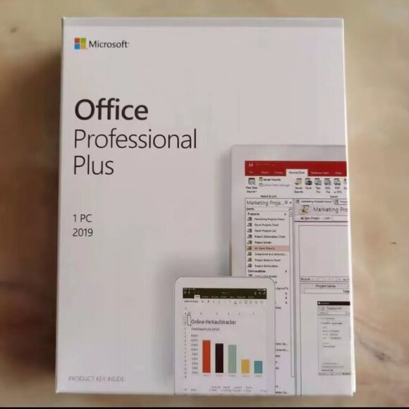 Microsoft Office 2019 Professional Plus 1 PC DVD Format Sealed Box - Picture 1 of 2